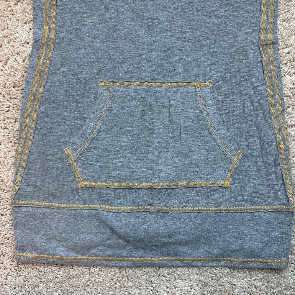 Free People Tunic Tank Front Pouch Functional Buttons - Picture 4 of 9